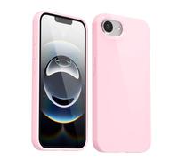 Svanove Coque en silicone pour iPhone 16e - Gel de caoutchouc souple brillant - Jolie coque de protection en plastique simple unie pour femme et fille - Fine et flexible - TPU - Rose