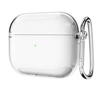 Svanove Coque transparente pour Airpods Pro 3e génération (2021), coque transparente mignonne en silicone pour Airpods 3, coque en caoutchouc TPU souple pour femmes et filles, transparente
