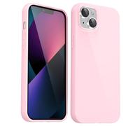 Svanove pour iPhone 13 Mini Coque Silicone, Mince Étui Pure Color Smooth Rubber Gel Original, Souple TPU Étui Slim Antichoc Protection Cover, Rose