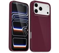Svanove pour iPhone 17 Pro Max - Coque en silicone, gel doux et brillant en caoutchouc, coque de protection en plastique mignonne et simple pour femmes et filles, fine et flexible, antichoc en TPU