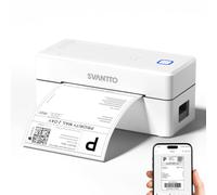 SVANTTO Imprimante Thermique Bluetooth 4x6 pour expédition, ST423, Blanc | Imprimante compacte pour petite entreprise, bureau ou maison, compatible iPad, iPhone, Android, Windows, macOS et Chrome