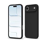 Svaove Coque de téléphone en silicone liquide pour iPhone 17 Air - Coque de téléphone fine ultra fine et minimaliste - Pour fille - Mignon - Couleur unie - Couleur unie mate - Gel souple en plastique