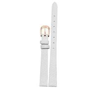 Svapo Bracelet de montre en cuir véritable pour femmes, 6mm, 8mm, 10mm, 12mm, lézards, petites montres, ceinture, boucle ardillon(White rose buckle,8mm)
