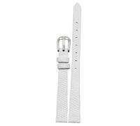 Svapo Bracelet de montre en cuir véritable pour femmes, 6mm, 8mm, 10mm, 12mm, lézards, petites montres, ceinture, boucle ardillon(White silver buckle,16mm)