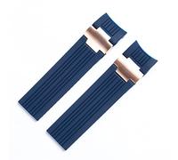 Svapo Bracelet de montre étanche en caoutchouc de silicone souple pour montre Ulysse Nardin 22 x 20 mm, 22MM