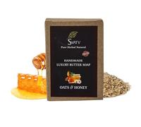 SVATV Handcrafted savon with Oats & Honey | Soothing Herbs | Moisturized skin - Traditional Ayurvedic Herbal body savon bars for Men & Women, all skin types - 125g