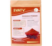 SVATV Poudre de Shikakai/Acacia Concinna (227g) - Shampooing sans savon au shampooing sans SLS PPD purifiant naturel pour la croissance des cheveux