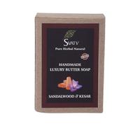 SVATV Sandalwood & Kesar For Men and Women - |Kosher & GMP Certified savon| Traditional Ayurvedic Herbal| All skin type - 125 GM
