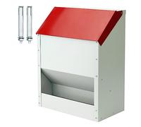 Svauoumu Mangeoire Automatique Pour Poules, Mangeoire Poule Anti Nuisible - Capacité de 11,5 Kg, Distributeur de Graines mural Pour Poules,Pour Poules, Dindes, Oies, Canards et Cailles