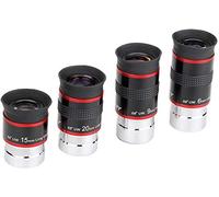 Svbony Oculaire Kit, 1,25 Pouces 6mm 9mm 15mm 20mm Oculaire Télescope 68 Degrés Grand Angle Accessoires de Télescope pour l'Observation Planétaire