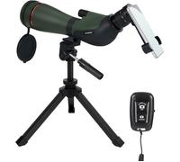 Svbony SA412 Longue-vue 20-60x80mm, HD FMC Longue-vue avec 1.25” Oculaire, avec Trépied de Bureau Ajustable Adaptateur, pour Tir