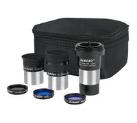 Svbony SV233 Kit pour Télescope, Oculaire PLOSSL 6 mm, 17 mm, 2X lentille de Barlow, Filtre Lunaire, Filtre ND4, Filtre Couleur 82