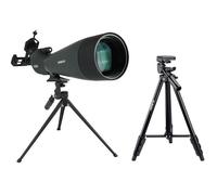 Svbony SV28 25-75x100mm Longue vue avec Trépied SV101, Adaptateur Smartphone, HD Bak4, pour Tir sur Cible et Observation des Oiseaux
