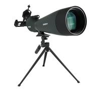 SVBONY SV28 Lunette d'observation coudée 100 mm, 25-75x avec trépied pour visualisation Longue portée, Optique FMC HD, étui de Transport Souple et Adaptateur de téléphone