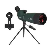 Svbony SV28PLUS Upgraded Longue-Vue pour Tir à La Cible, 25-75x70mm BAK4 FMC Lens, Longue-Vue avec Adaptateur Téléphone Sac Trépied, pour Observation des Oiseaux, Faune et Flore, Tir à l'arc