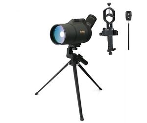Svbony SV41 Mak Longue Vue avec Smartphone Adaptateur, 25-75x70 Longue Vue avec Trépied, Prisme Bak4 Optique FMC Étanche pour Tir à la Cible, Observation des Oiseaux, Faune, Paysage(28-48mm)