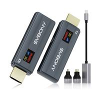 Svbony TransAir HD Emetteur-récepteur HDMI sans fil 5G Décodage 4K Sortie 1080P OLED 0,42 pouce pour le streaming vidéo et audio