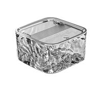 SVCEQZE 2 Pièces Boîte De Rangement Accessoires Cheveux, 14.5x14.5x8 Cm Boite De Rangement Avec Couvercle Pour Accessoires Cheveux, Stockage Des Pinces À Cheveuxs, Support De Bandeau