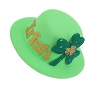 SVCEQZE Barrettes de la Saint-Patrick pour Femmes - Accessoire de Tête Festif Saint-Patrick | Chapeau Haut De Forme Vert Avec Trèfle,pour Vacances Fêtes Carnaval Cosplay et