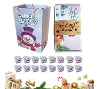 SVCEQZE Boîtes de Noël emballées - Boîte d'économie d'argent de Noël pour chocolat - Sac pliable pour la maison famille célébration chocolat bijoux mariage biscuits bonbons vin