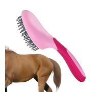 SVCEQZE Brosse à queue, crinière et queue, brosse à queue de cheval, brosse de toilettage pour cheval, peigne à queue pour queue, brosse à crinière, brosse antidérapante en poils de cheval pour