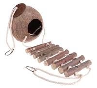 SVCEQZE Cachette | Nid d'oiseau en forme de naturel | Le nid d'oiseau suspendu fournit un paysage robuste, texturé, des jouets creux pour petits animaux, rats, inséparables, pinsons