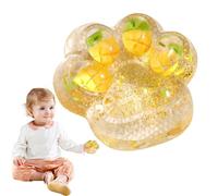 SVCEQZE Jouet Squishy Patte De Chat, 7x6.5 Cm Jouet À Presser en Forme De Patte De Chat, Jouet Anti Stress Enfant Patte De Chat, Ouet À Presser Drôle en Forme De Patte De Chat À Paillettes