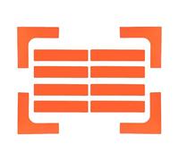 SVCEQZE Kit de Marquage de Lignes de Terrain | Marqueurs de Limites Jetables pour Pickleball sur Allées Extérieures - Accessoires Anti-Vent pour Sports de Tennis à Poser pour École, Jardin, Pelouse,