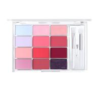 SVCEQZE Palette de brillants à lèvres pour femmes, palette de brillants à lèvres - Palette de rouge à lèvres 12 couleurs, teinte brillante,Palette de couleurs hydratantes, rouge à lèvres, maquillage