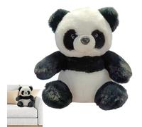 SVCEQZE Panda - Peluche réaliste - Pour la décoration de table - Doudou émotionnel - Pour chambre à coucher, salon, chambre d'enfant