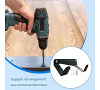 SVCEQZE Porte-Perceuse Mural | Porte-Outils Sans Fil Monté Au Mur | Étagère Universelle pour Garage Atelier Réparation Automobile Maison Chantier Abri