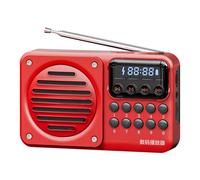 SVCEQZE Radio de Poche - Radio Portable à Carte Intégrée | Haut-Parleur sans Fil avec Lecteur Audio Rechargeable pour Extérieur, Camping, Travail, Sport, Voyage, Randonnée et Conduite - Hommes Femmes