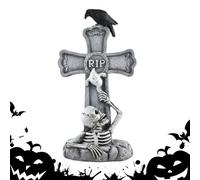 SVCEQZE Stèles d'halloween | Décorations de Tombes pour Le Cimetière - Stèles Miniatures Effrayantes Décoratives pour Jardin Extérieur Fête Clôture Cimetière Artisanat