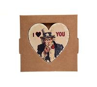 SVE Stoneheart Coeur de Pierre, Fantaisie, marbre 10x10x2 cm Uncle Sam