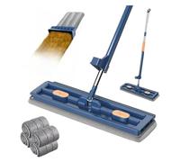 Sveepa Balai serpillère autonettoyante Micro Duo, serpillère avec clic pour pied, housse en microfibre pour carrelage et stratifié (1 serpillère + 2 chiffons)