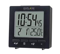 réveil projecteur radio-piloté mini noir avec température - rdc1005cm3