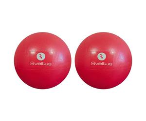 Sveltus Ballon pédagogique Adulte Unisexe, Rouge, 25 cm (Lot de 2)