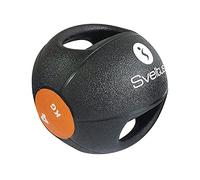 Sveltus Médecine ball avec poignées,Noir/orange, (poids disponibles: 4, 6, 8 et 10 kg)) (4)