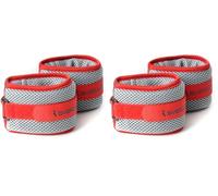 Sveltus Paire de bracelets aquatiques, 500 g chacun, couleur rouge et gris, 1kg (Lot de 2)