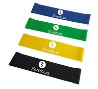Sveltus Bandes latex Elastiband - Set de 4 pour aérobic - Multicolore Taille unique