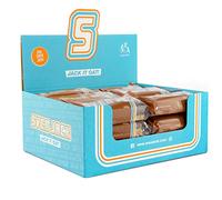 SvenJack Barre d'Avoine Chocolat 24x125g - Barres Énergétiques Vegan aux Flocons d'Avoine 47% & Enrobage Cacao - Energy Cake Riche en Glucides pour Sport, Musculation, Endurance & Encas