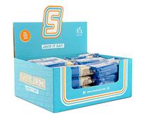 SvenJack Barre d'Avoine Cookies Cream 24x125g | Energy Cake Vegan aux Flocons d'Avoine, Biscuits & Chocolat Blanc | Barre Énergétique Riche en Glucides Longue Chaîne, Faible en Sucre | Snack Sportif