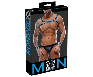 Svenjoyment Bondage 21804641711 Ensemble de jockstrap Noir/Bleu M
