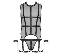 Svenjoyment Bondage Homme Harnais-Set Noir L