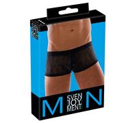Svenjoyment - Boxer élastique pour homme avec dentelle délicate, noir, taille XL