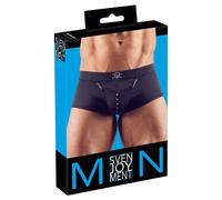 Svenjoyment - Boxer homme style pirate avec poche et mousqueton, noir, taille 2X