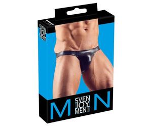 Svenjoyment Jock Strap Effet Mouillé Dessous Homme Noir Taille XXL
