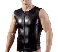 Svenjoyment Mail- Lot/chemise pour Homme en Faux Cuir Noir Taille M