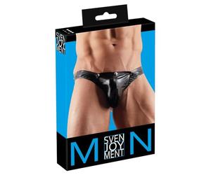 Svenjoyment Male Mens G-string With Pouch And Functional Hole For Swell Pour Homme Noir Taille M, Noir, M EU