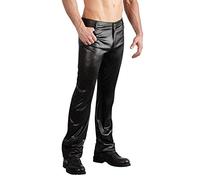 Svenjoyment Pantalon Effet Mouillé pour Homme Noir Taille S